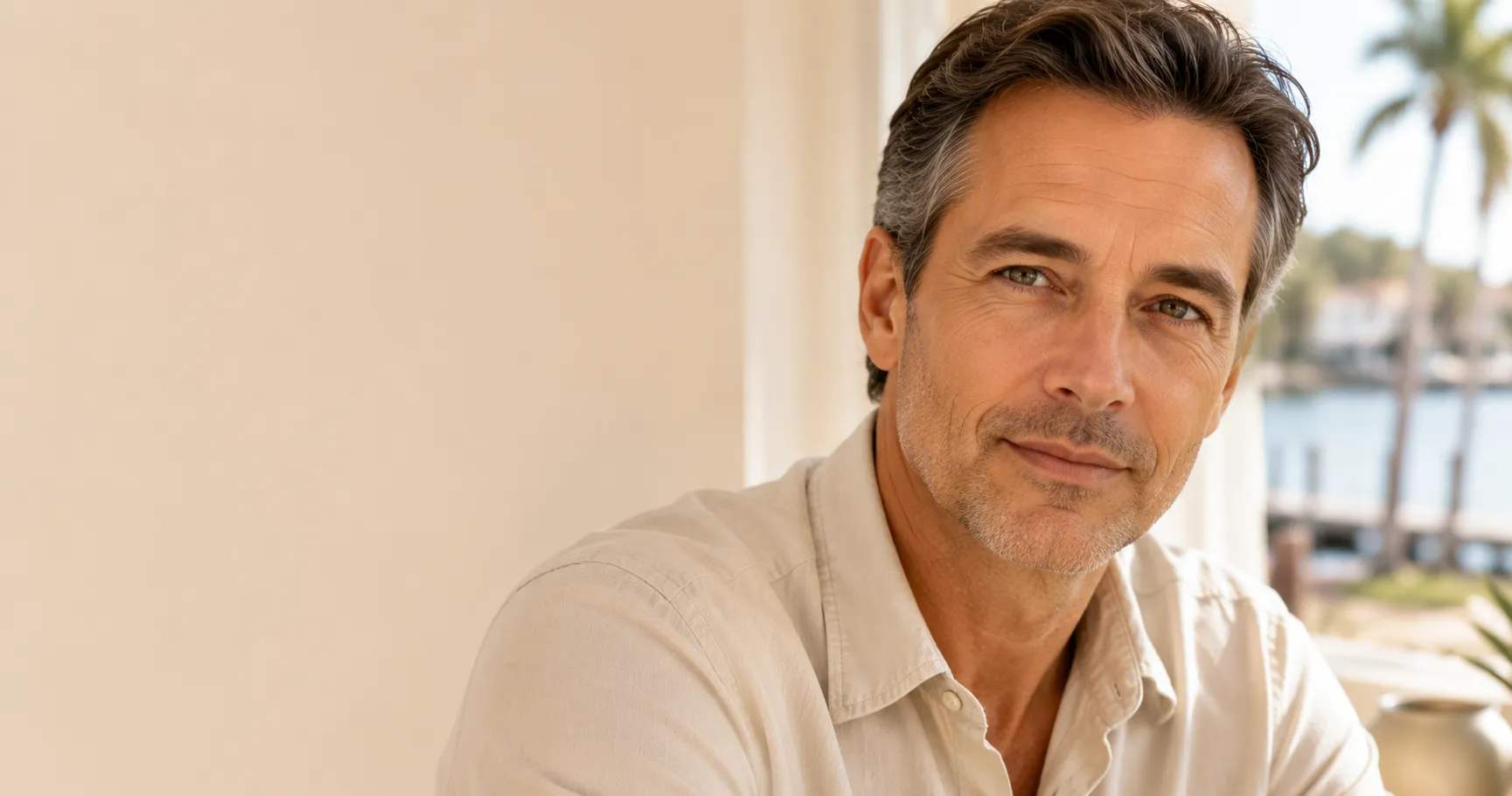 Confident man at physician-owned med spa in Safety Harbor